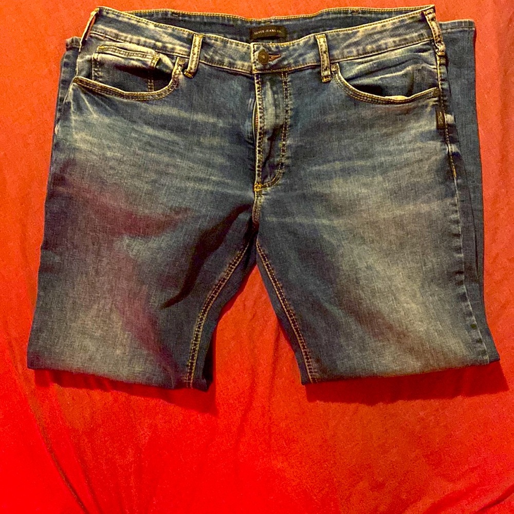 Mens Silver jeans co. Zac fit 38-30 EUC